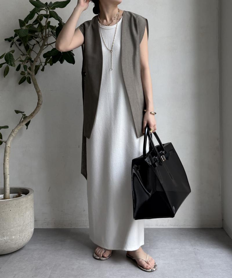 【全骨格細見え】ブークレーダンボールタンクワンピース