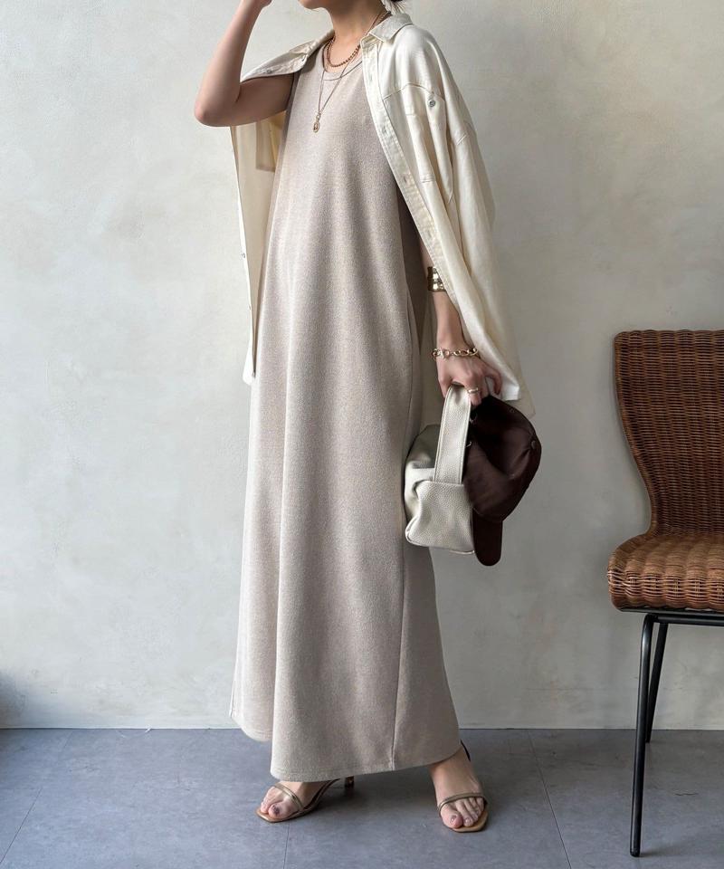 【全骨格細見え】ブークレーダンボールタンクワンピース