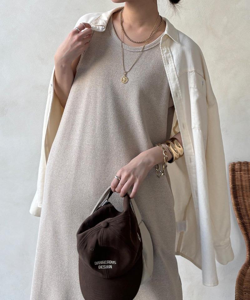 【全骨格細見え】ブークレーダンボールタンクワンピース