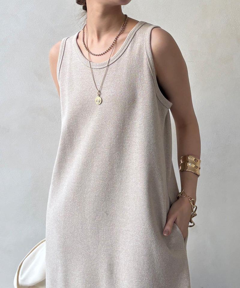 【全骨格細見え】ブークレーダンボールタンクワンピース