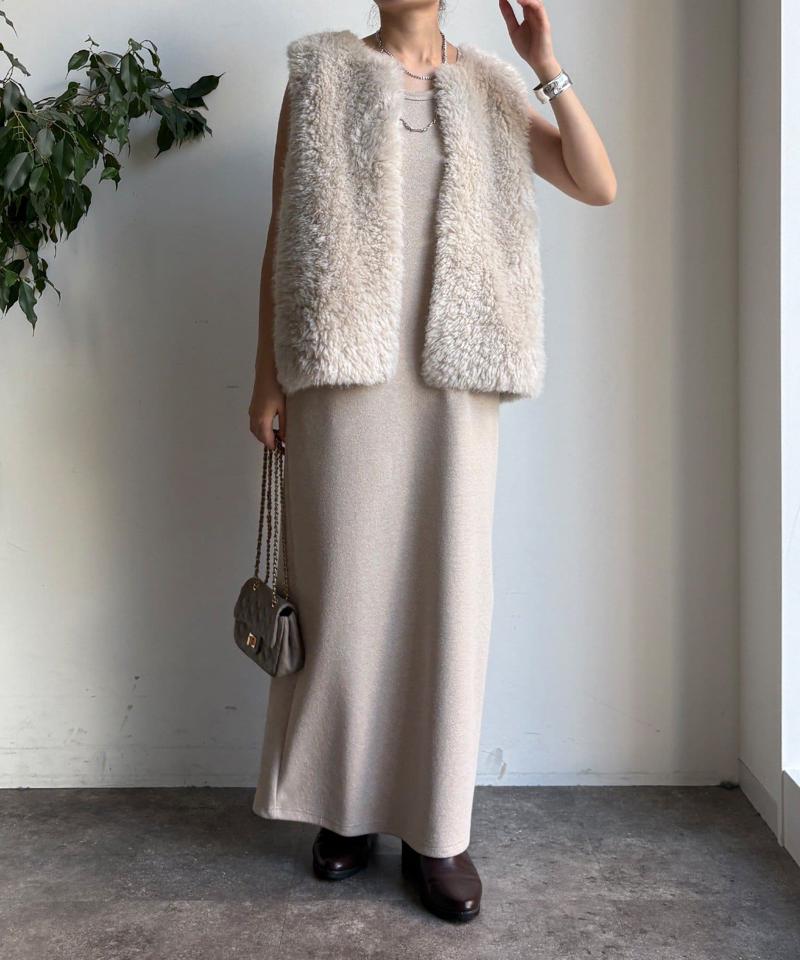 【全骨格細見え】ブークレーダンボールタンクワンピース