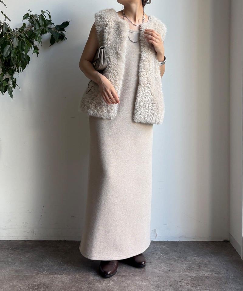 【全骨格細見え】ブークレーダンボールタンクワンピース