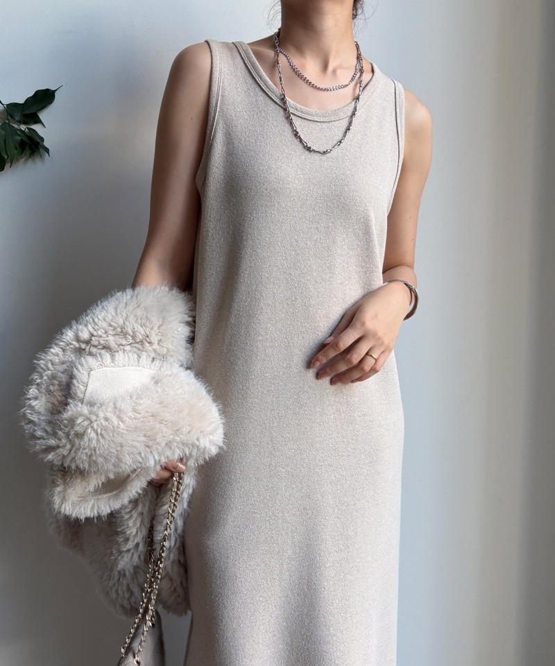 【全骨格細見え】ブークレーダンボールタンクワンピース