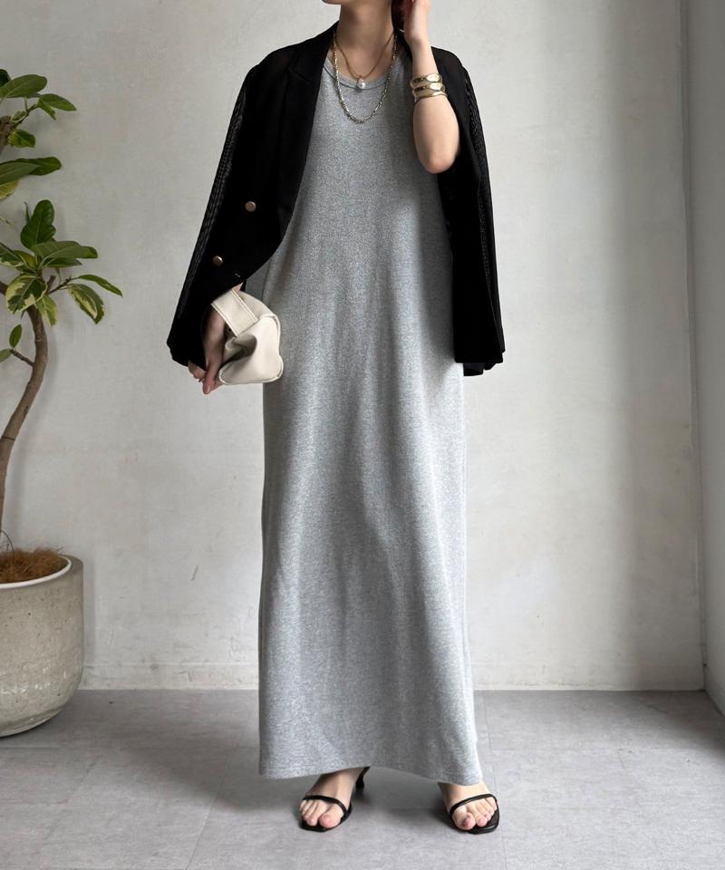 【全骨格細見え】ブークレーダンボールタンクワンピース