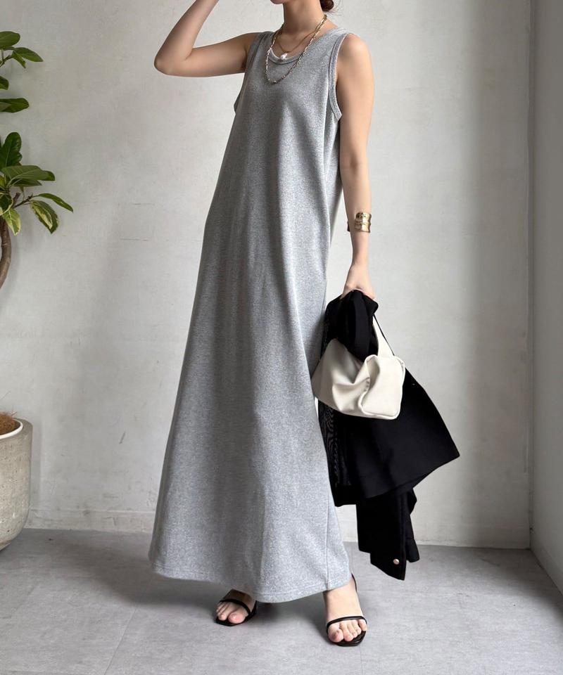 【全骨格細見え】ブークレーダンボールタンクワンピース