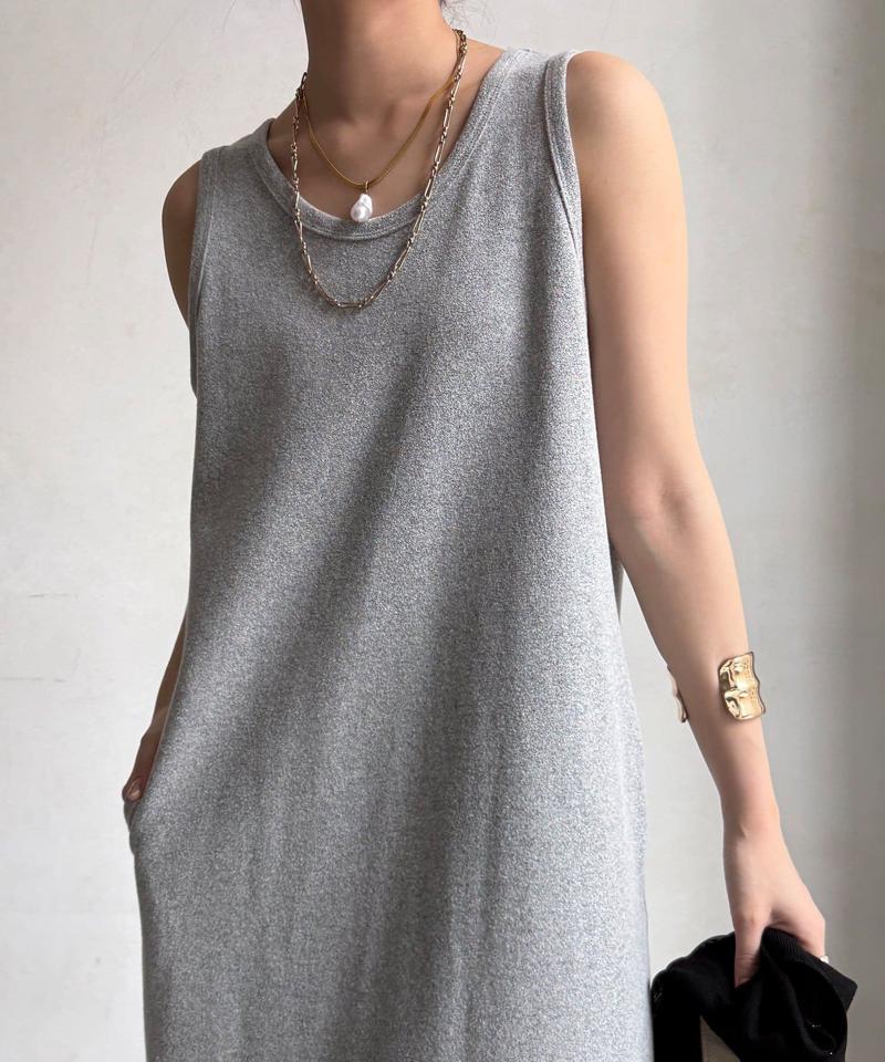 【全骨格細見え】ブークレーダンボールタンクワンピース