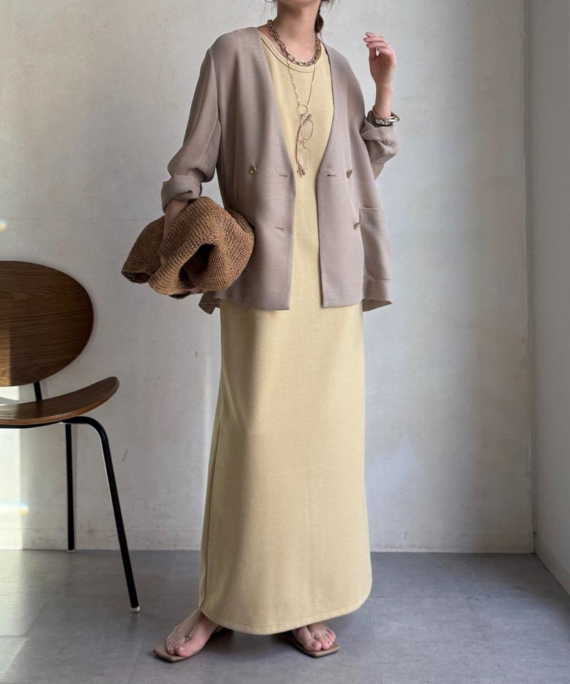 【全骨格細見え】ブークレーダンボールタンクワンピース