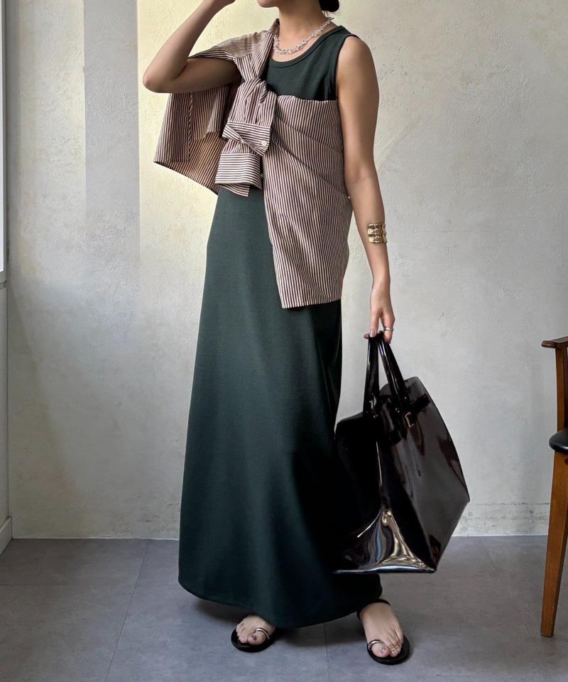 【全骨格細見え】ブークレーダンボールタンクワンピース