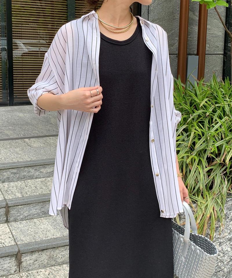 【全骨格細見え】ブークレーダンボールタンクワンピース