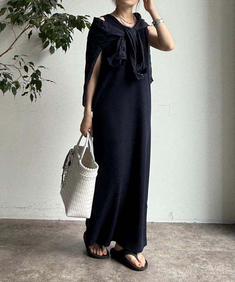 【全骨格細見え】ブークレーダンボールタンクワンピース