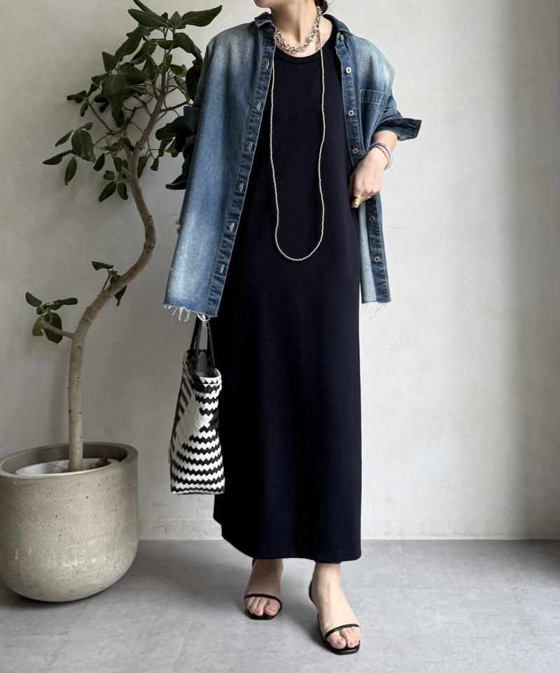 【全骨格細見え】ブークレーダンボールタンクワンピース