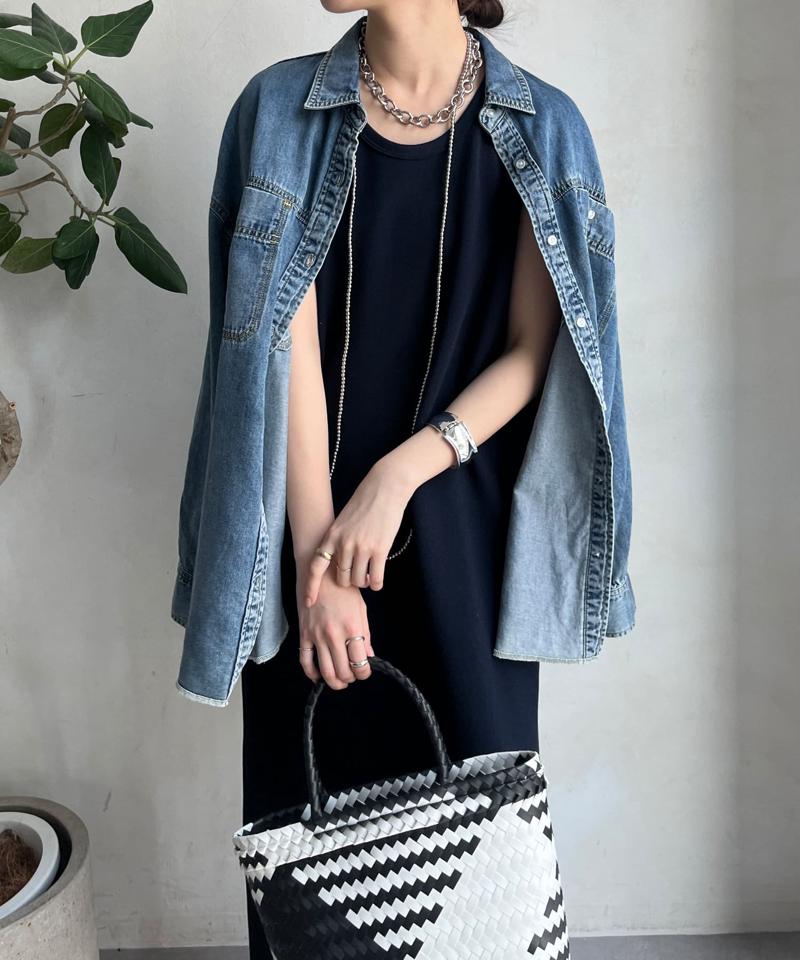 【全骨格細見え】ブークレーダンボールタンクワンピース