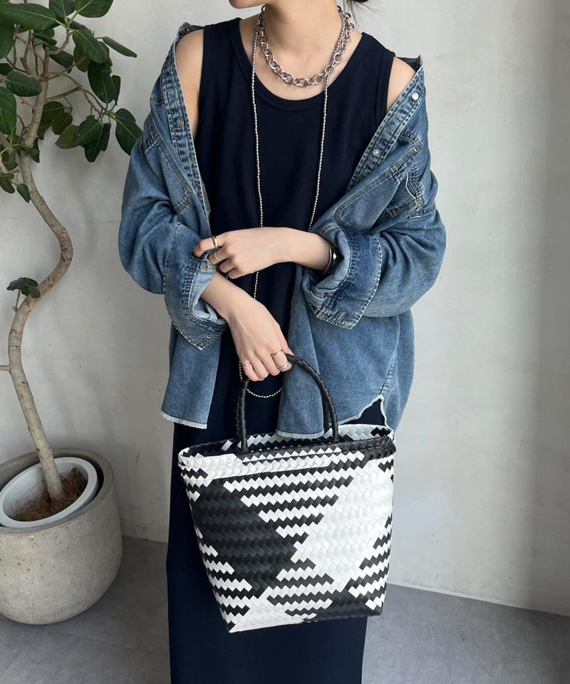 【全骨格細見え】ブークレーダンボールタンクワンピース