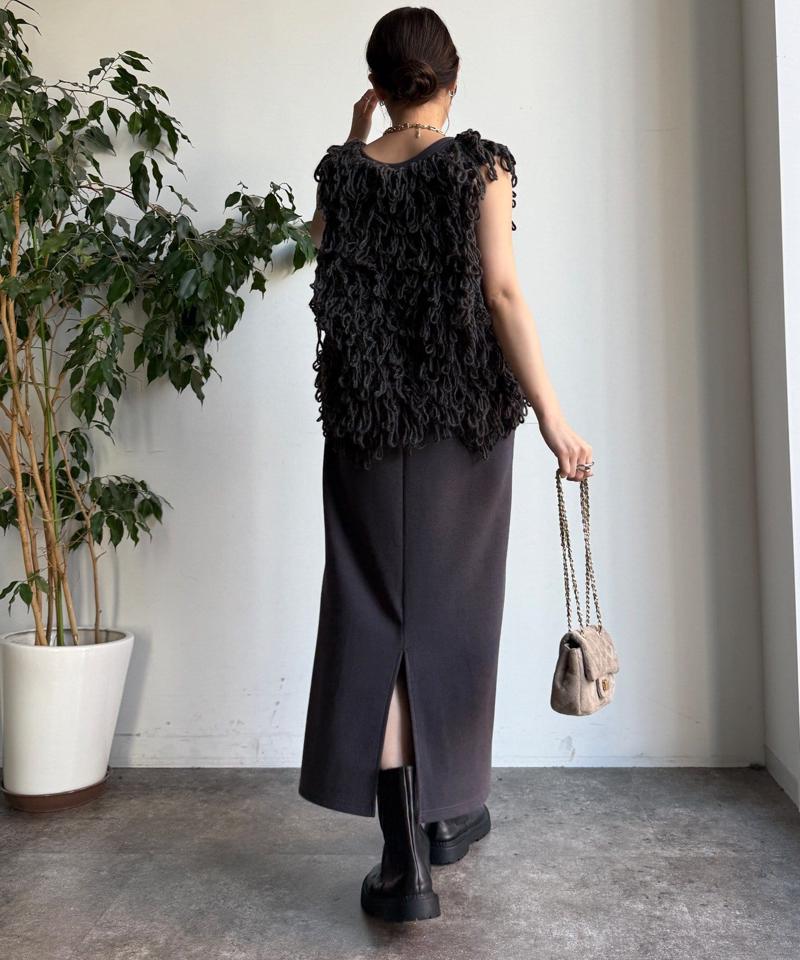 【全骨格細見え】ブークレーダンボールタンクワンピース