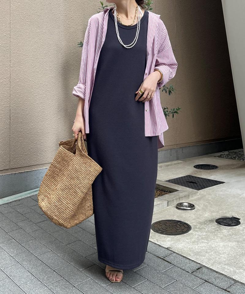 【全骨格細見え】ブークレーダンボールタンクワンピース