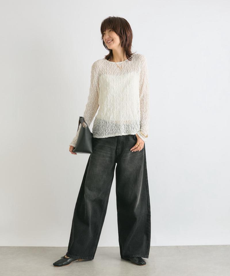 【MONN.:.(モン)】LOOSE DENIM