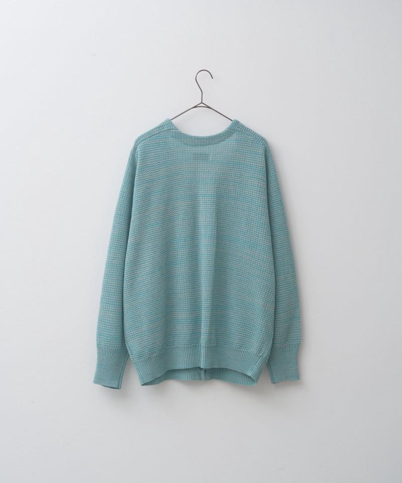 【Kastane】ミックスヤーンワッフルニットカーディガン