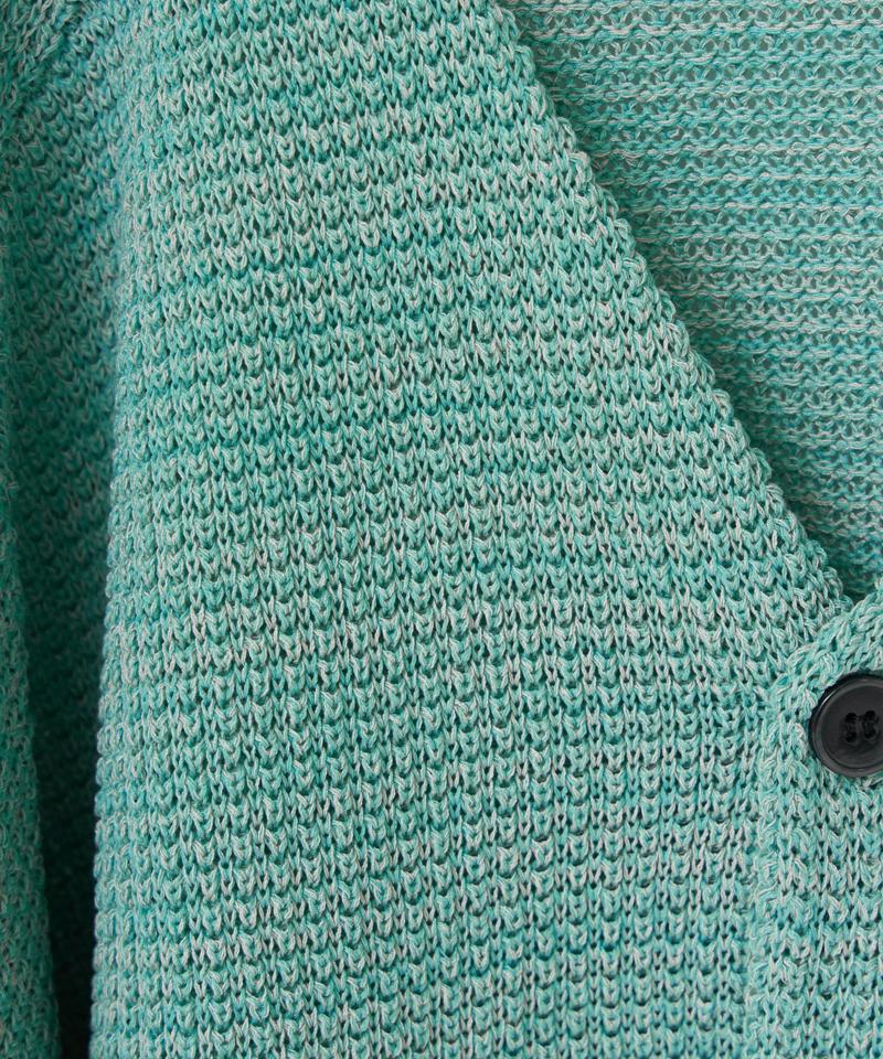 【Kastane】ミックスヤーンワッフルニットカーディガン