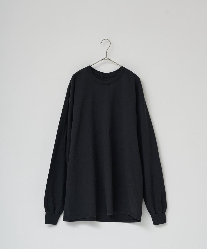 【Kastane】フェイデッドブラックロゴプリントTシャツ
