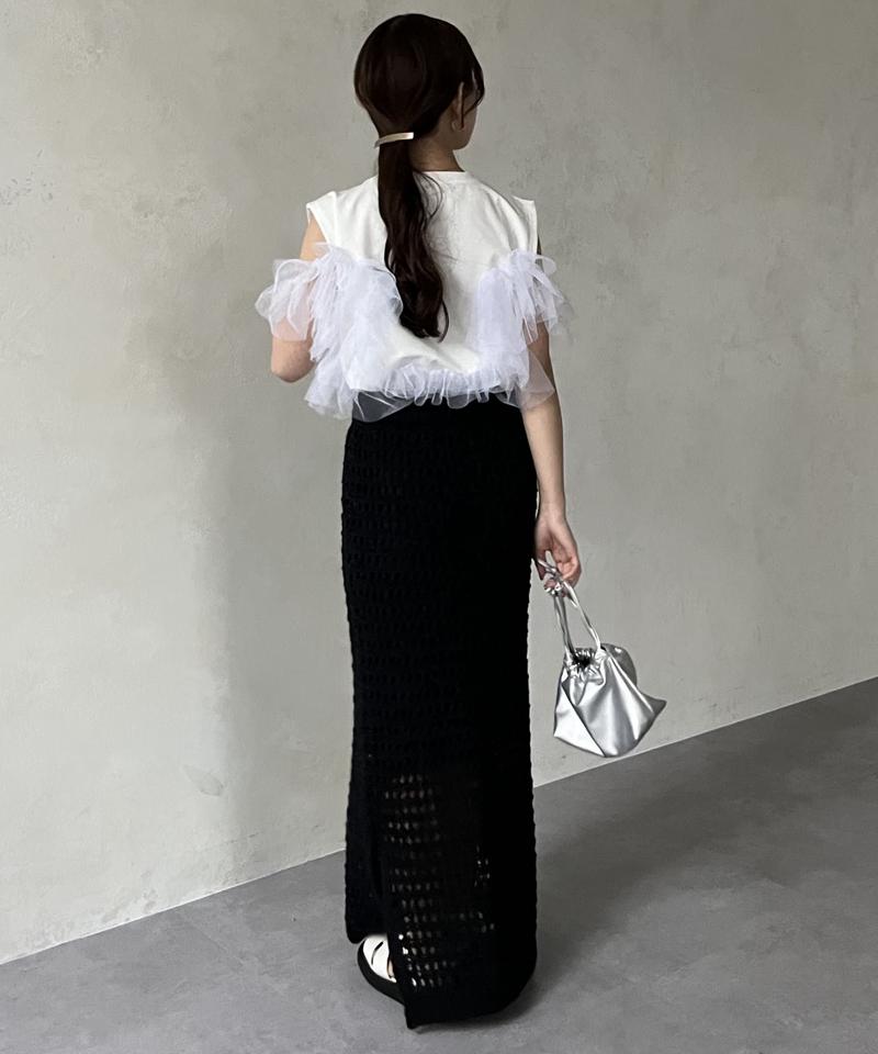 テープヤーンメッシュナロースカート