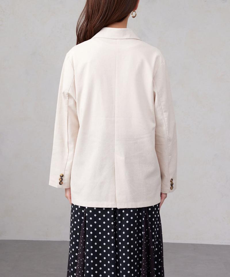 リネンテーラードジャケット