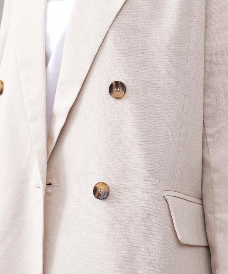 リネンテーラードジャケット