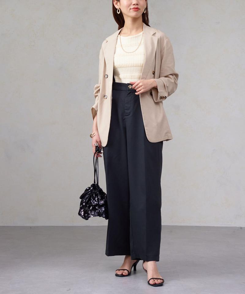 リネンテーラードジャケット