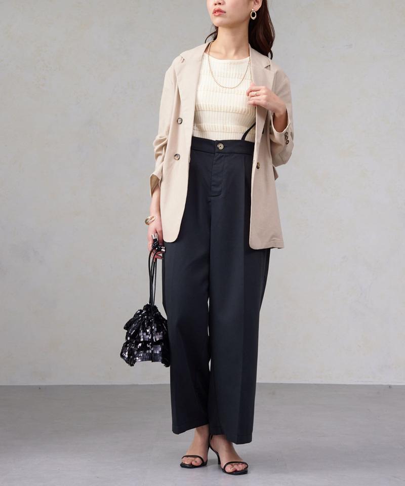 リネンテーラードジャケット