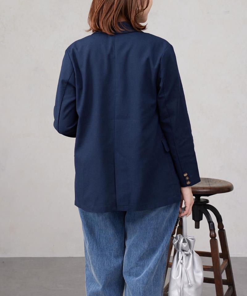 リネンテーラードジャケット