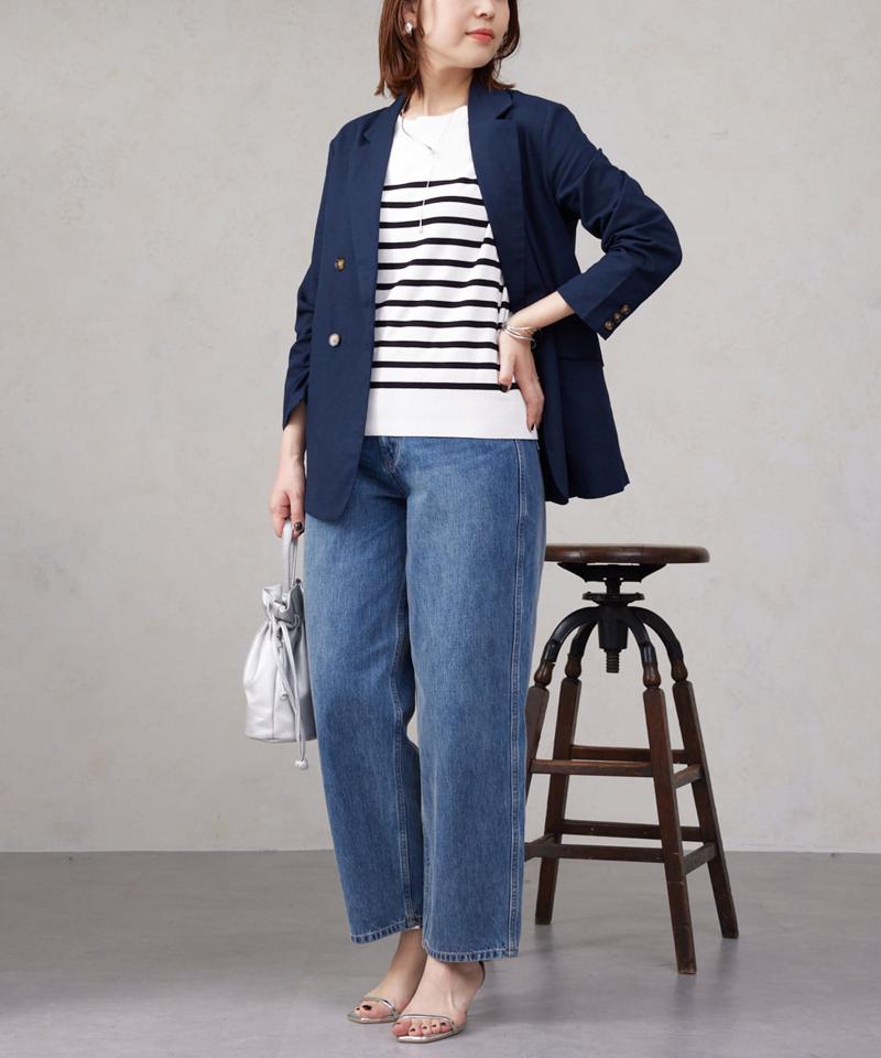 リネンテーラードジャケット