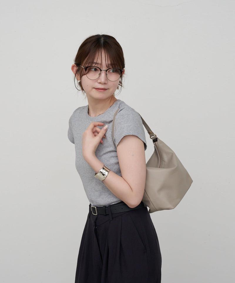 【上半期BEST10】《本革/360g》ソフトレザーシンプルショルダーバッグ