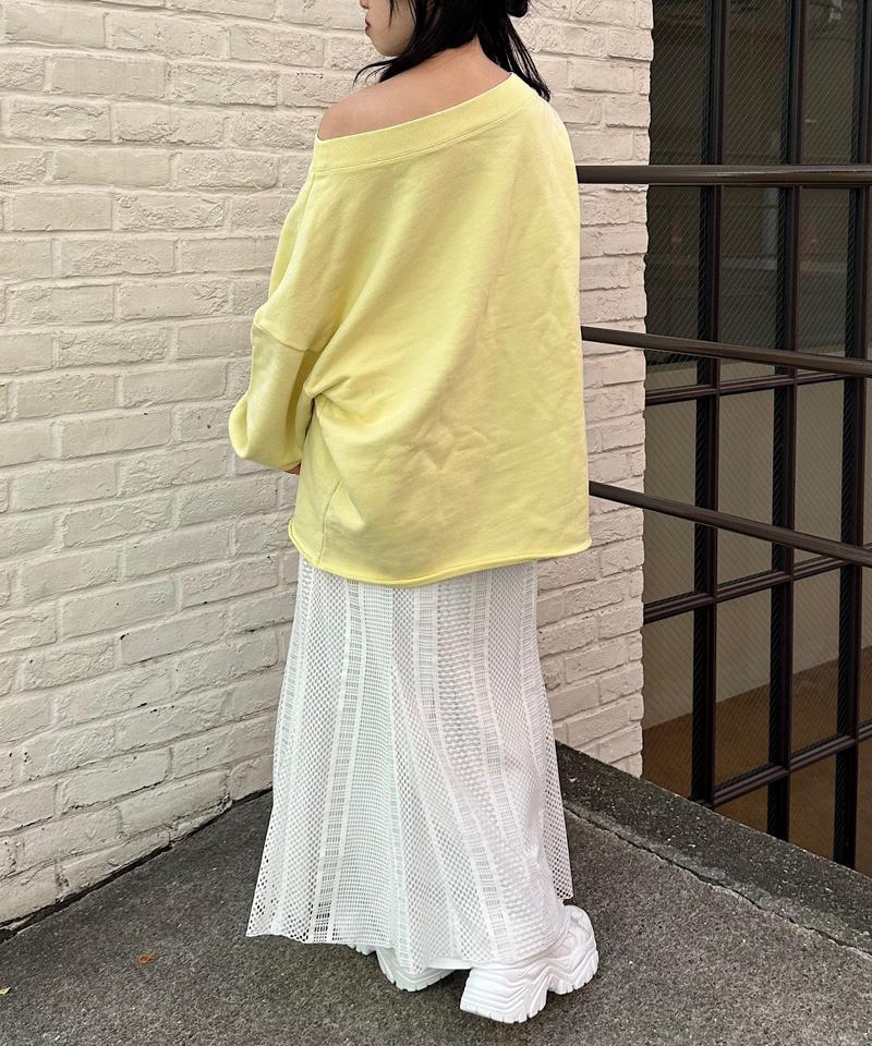 【Kastane】ヘビーウェイトオフショルピグメントスウェット