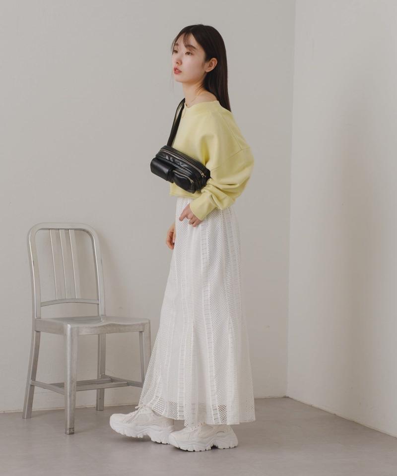 【Kastane】ヘビーウェイトオフショルピグメントスウェット