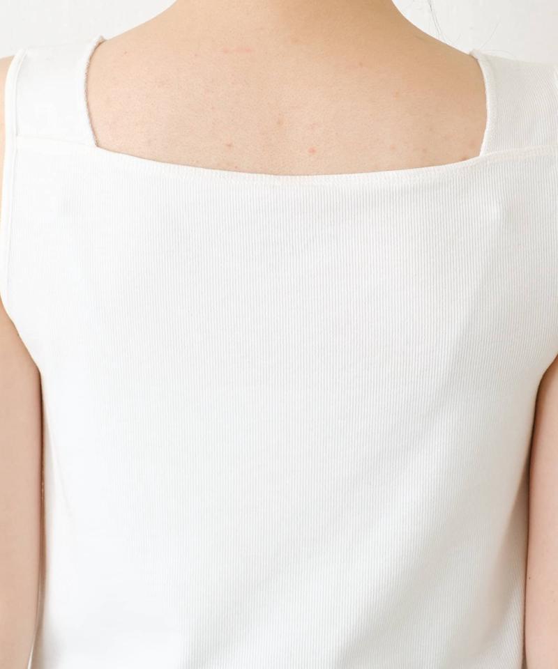 《新色登場》【C′NOTE/ノート】 シアー切り替えスクエアタンクトップ