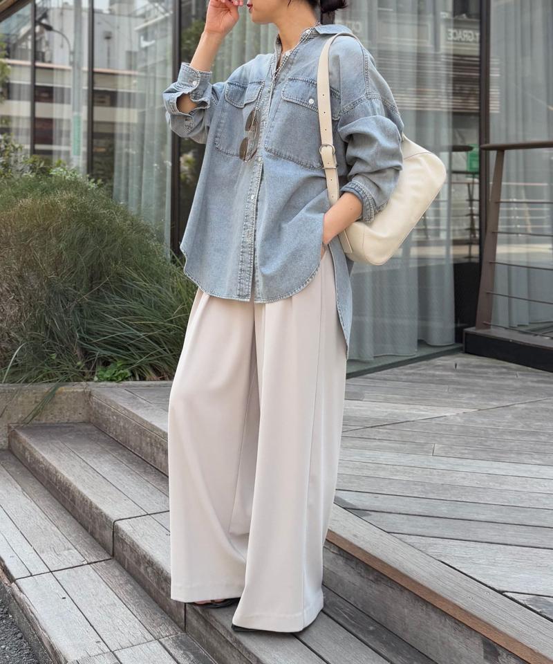 【名品/リバイバル】【MONN.:.(モン)】Lightビッグデニムシャツ