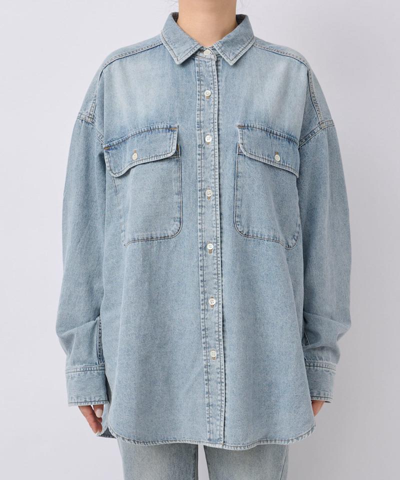 【名品/リバイバル】【MONN.:.(モン)】Lightビッグデニムシャツ