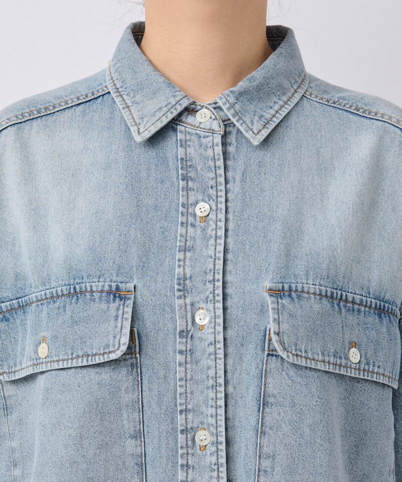 【名品/リバイバル】【MONN.:.(モン)】Lightビッグデニムシャツ