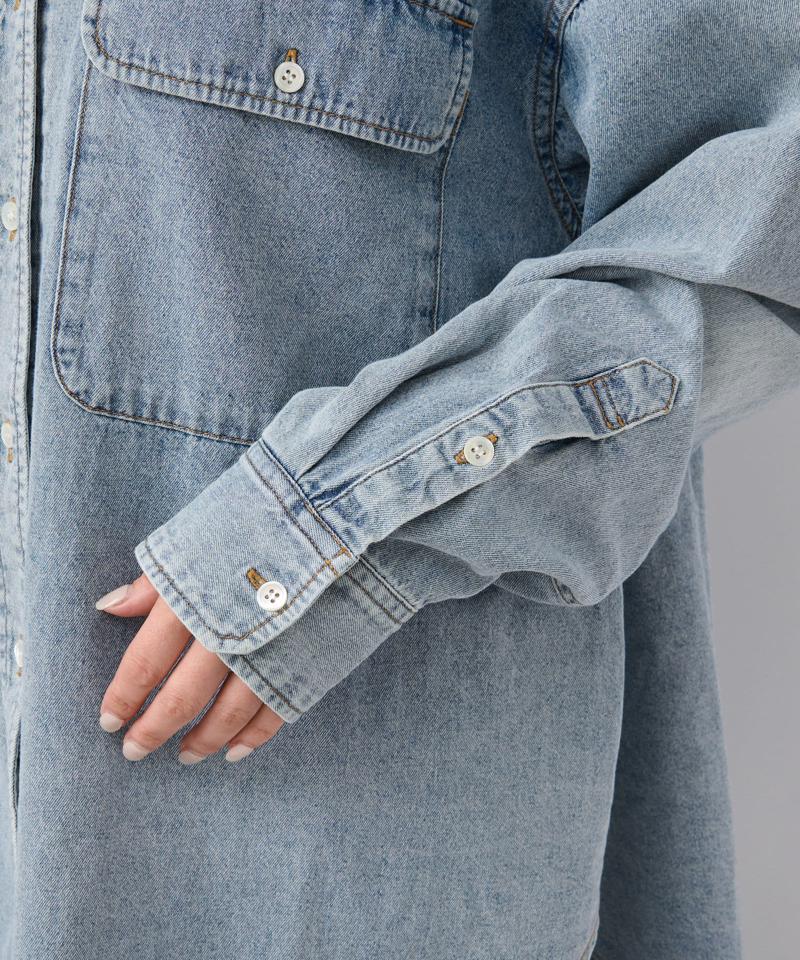 【名品/リバイバル】【MONN.:.(モン)】Lightビッグデニムシャツ