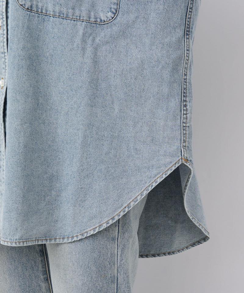 【名品/リバイバル】【MONN.:.(モン)】Lightビッグデニムシャツ