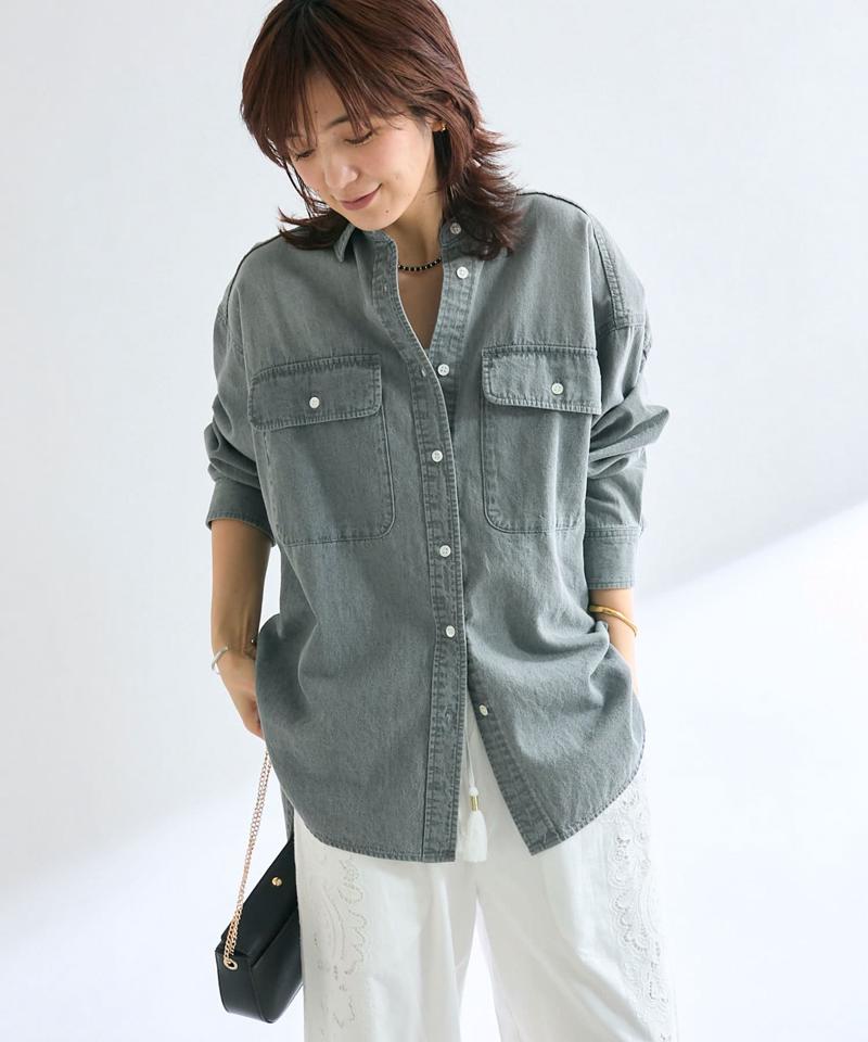 【名品/リバイバル】【MONN.:.(モン)】Lightビッグデニムシャツ