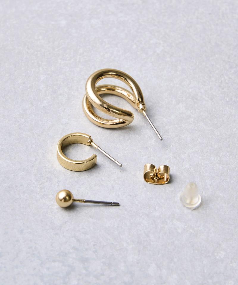 フープピアス6個セット