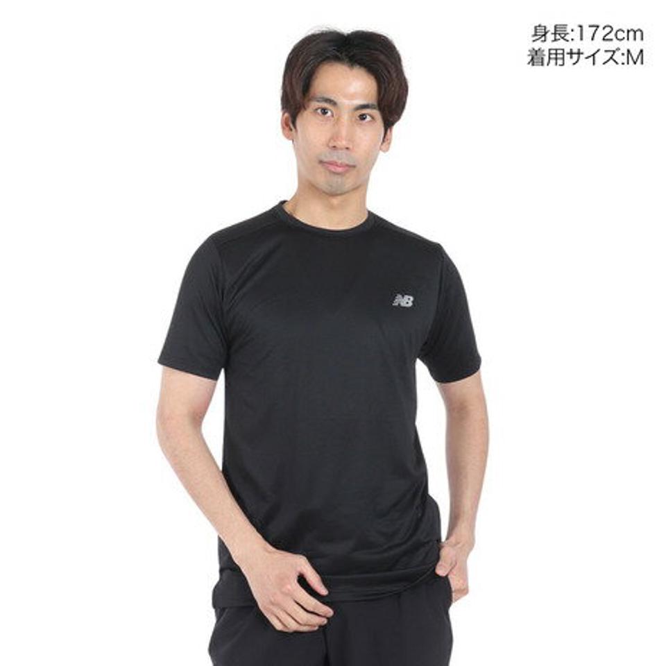 ニューバランス（new balance）（メンズ）Essentials ランTシャツ MT41222BK