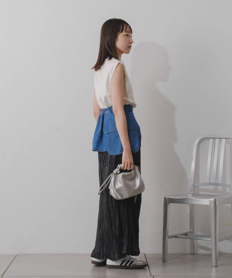 【Kastane】シアーシャイニープリーツスカート