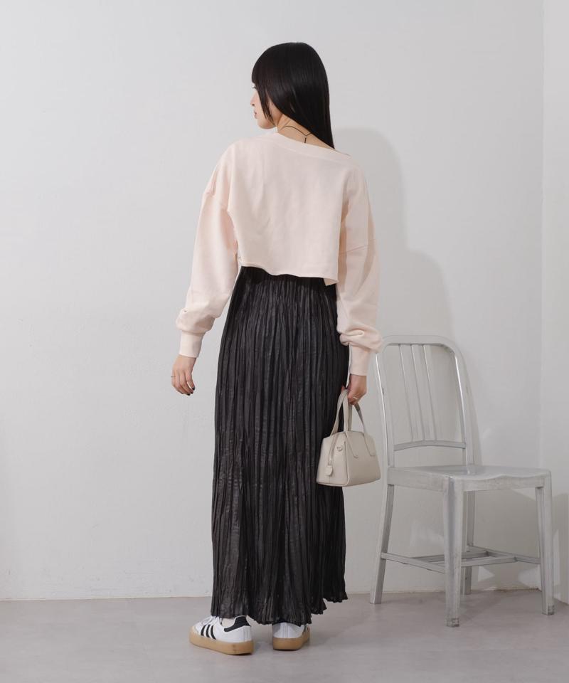 【Kastane】シアーシャイニープリーツスカート
