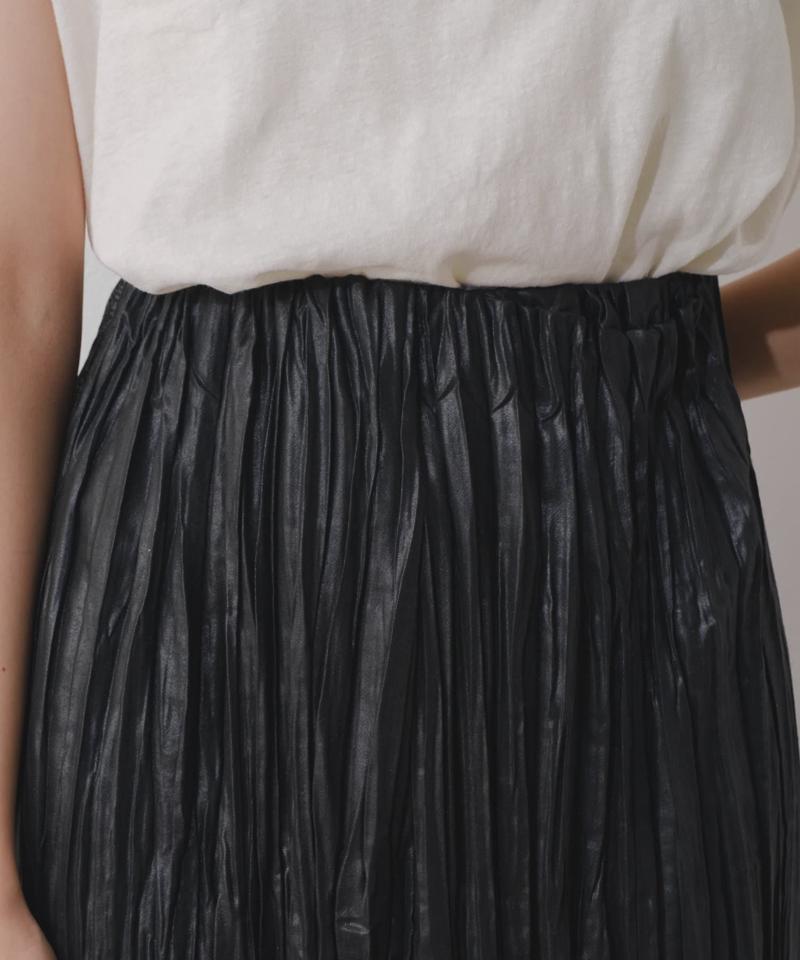 【Kastane】シアーシャイニープリーツスカート