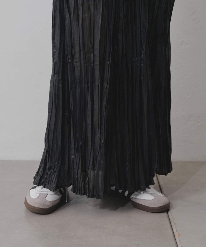 【Kastane】シアーシャイニープリーツスカート