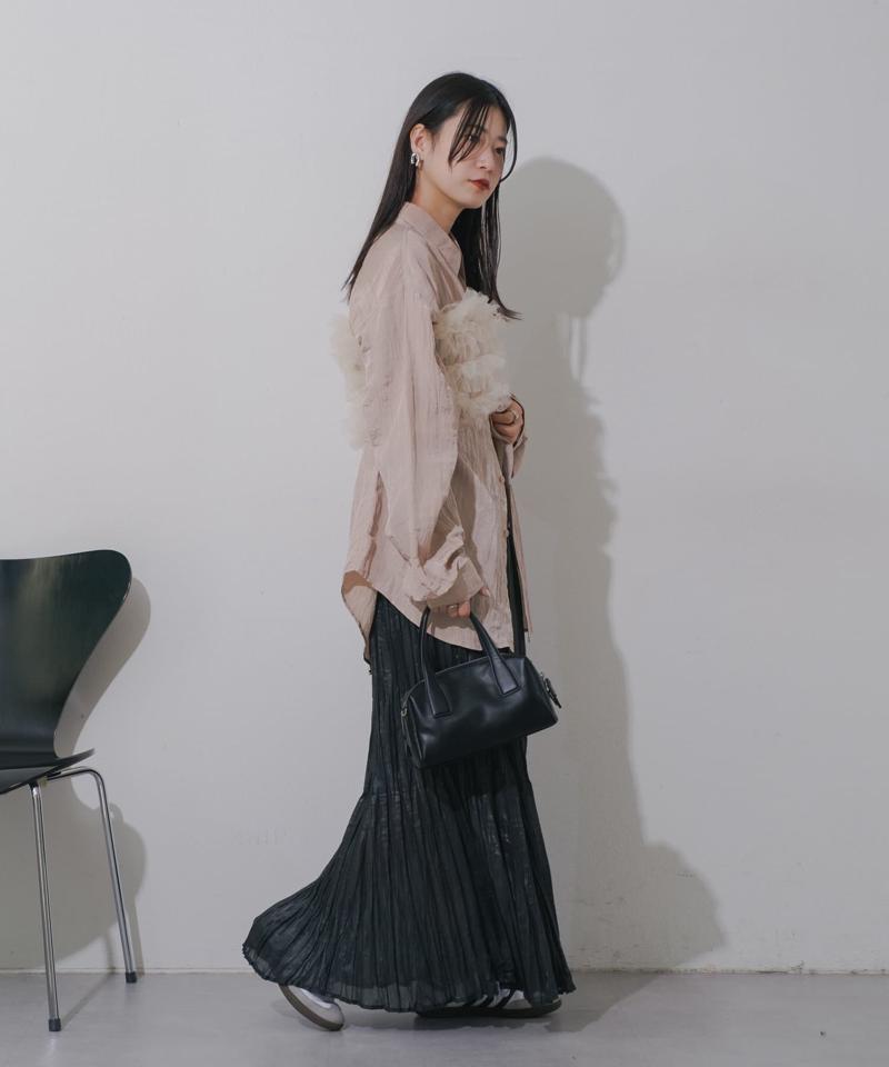 【Kastane】シアーシャイニープリーツスカート