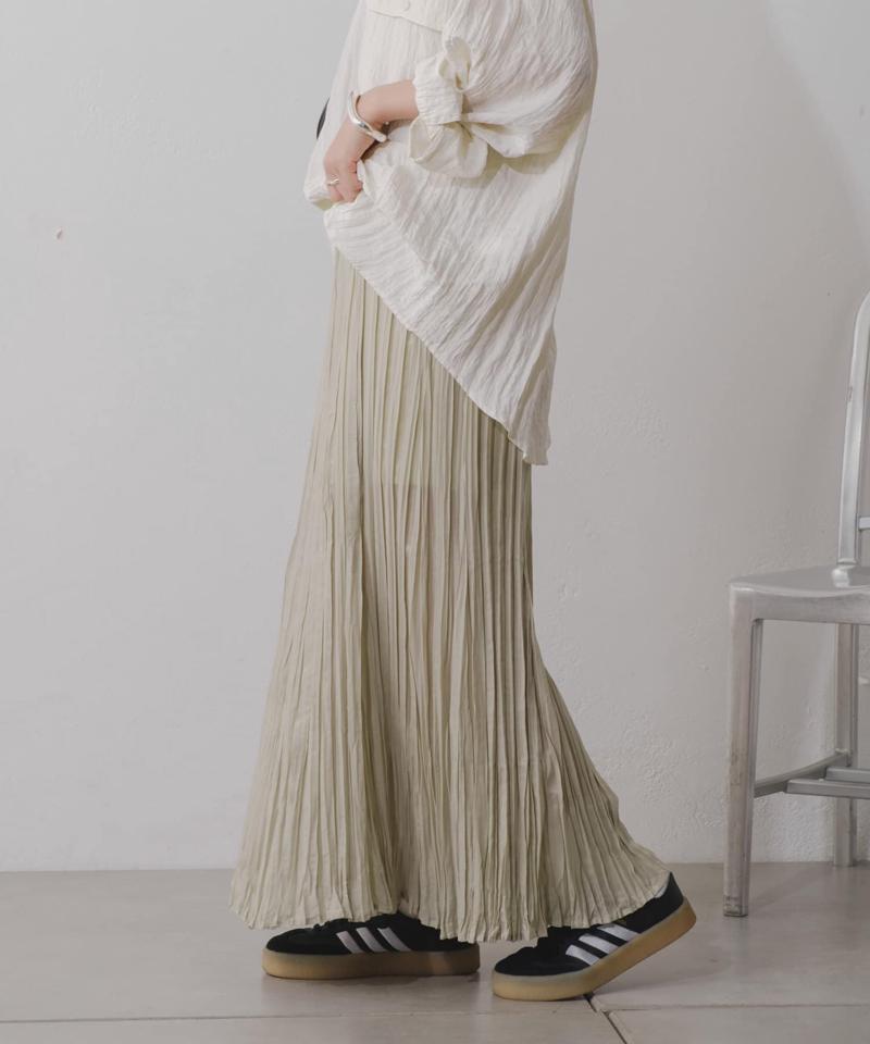 【Kastane】シアーシャイニープリーツスカート