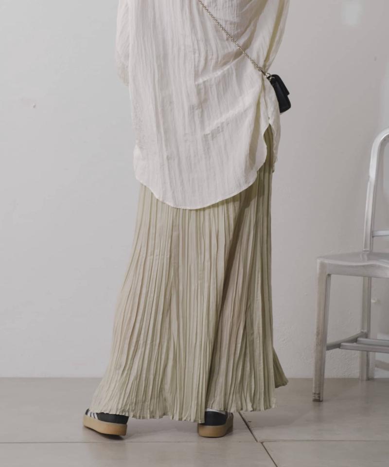 【Kastane】シアーシャイニープリーツスカート