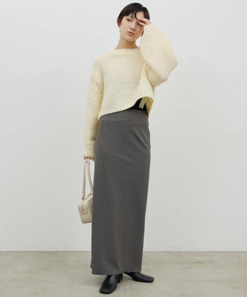 【ガランテ定番スカートに新色CGY登場】【3サイズ展開】ストレッチマキシタイトスカート2